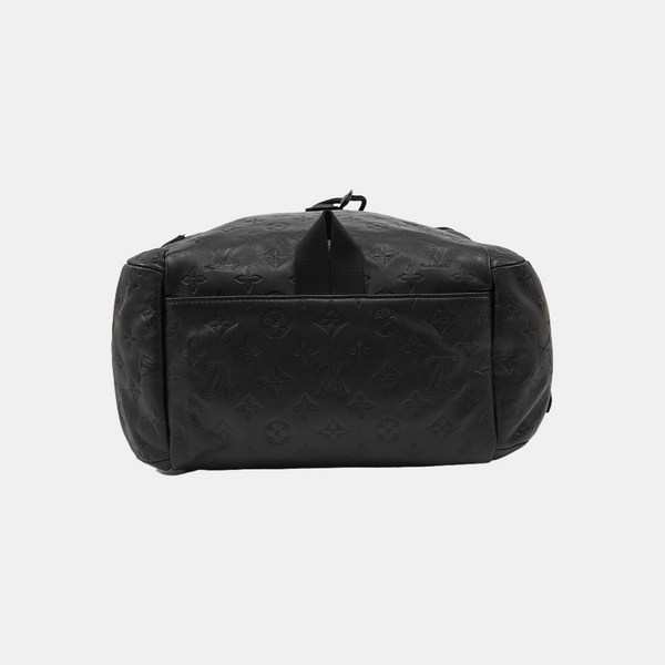 Monogram Calfskin Backpack Black