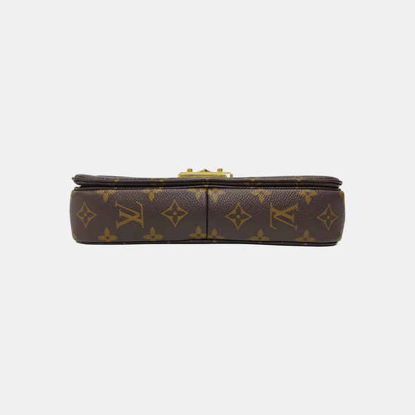 MARCEAU Monogram Coated Canvas Brown