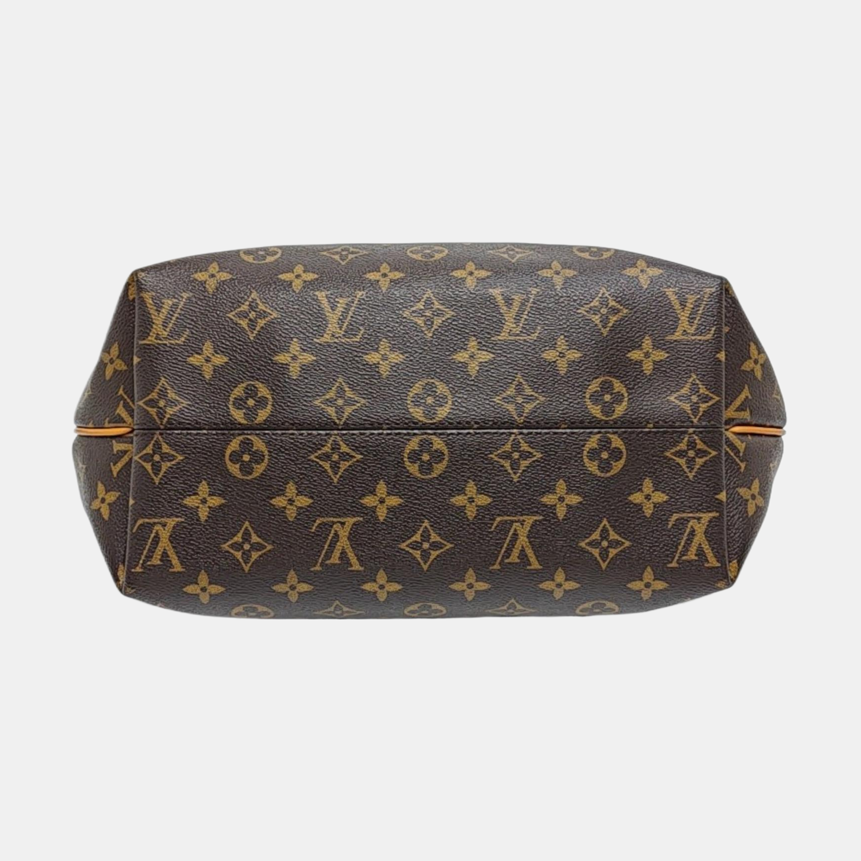 TURENNE MM Monogram Coated Canvas Brown