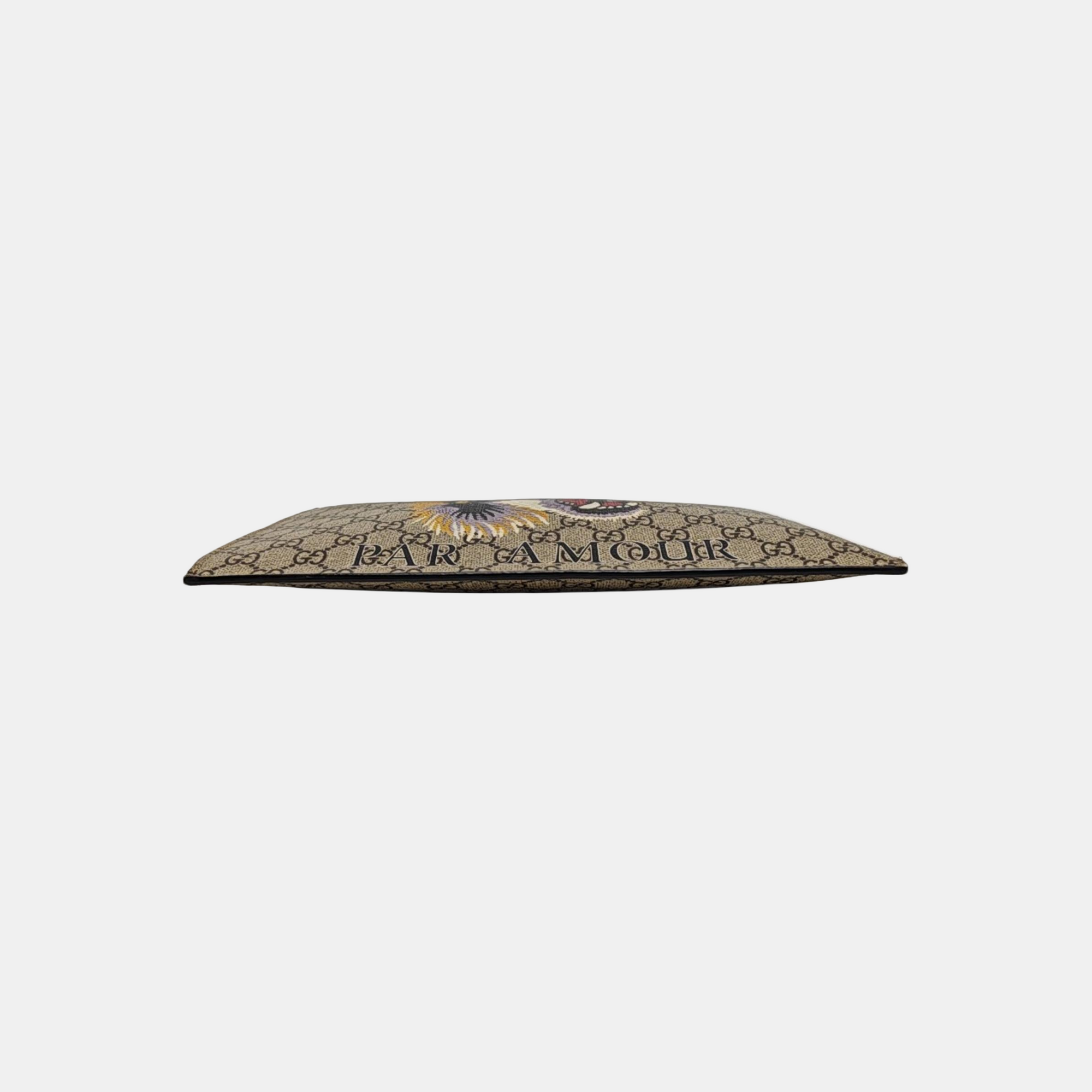 GG Supreme Monogram Coated Canvas Brown