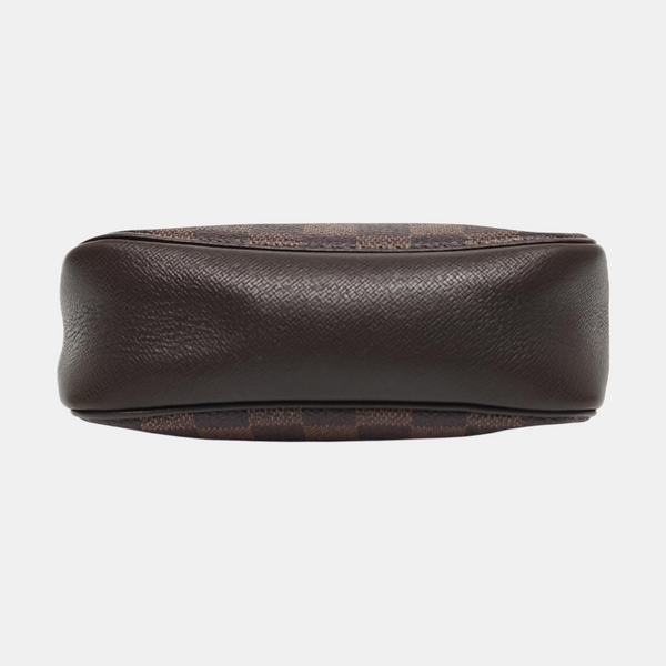 TROUSSE MAKE UP Damier Ebene Coated Canvas Brown