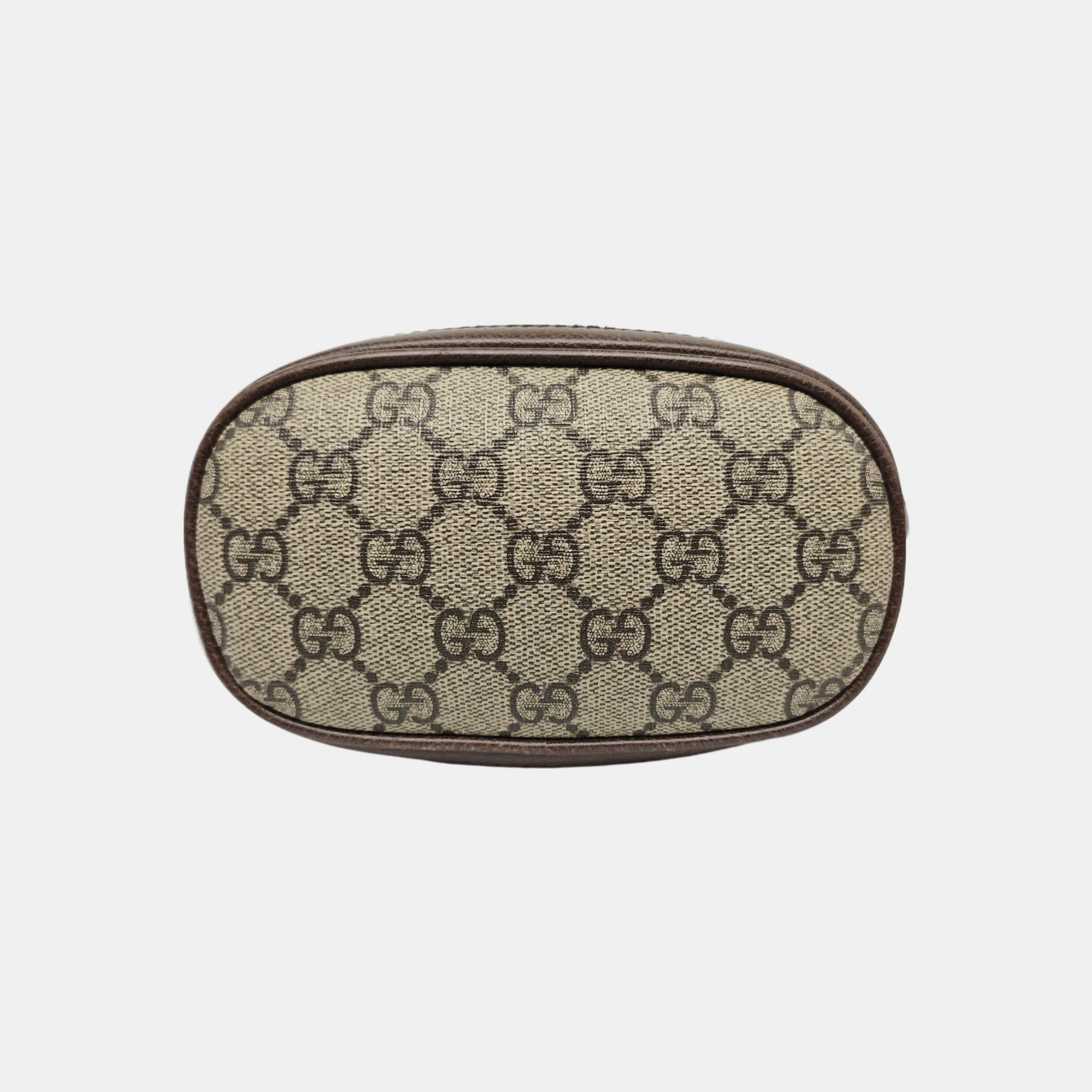 Ophidia Mini Monogram Coated Canvas Beige