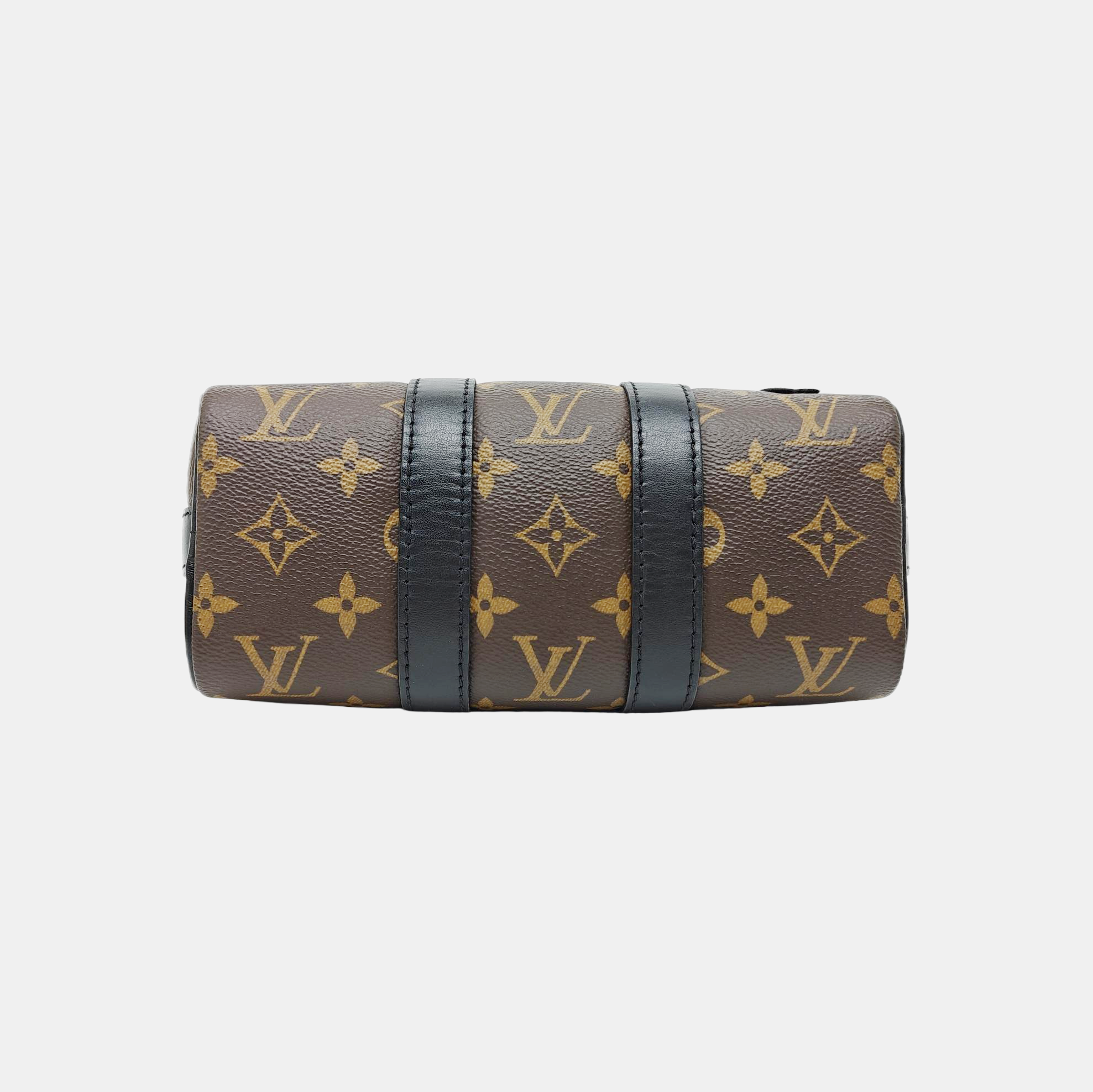 KEEPALL Nano Monogram Coated Canvas Brown
