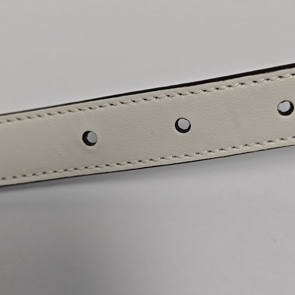 Leather Belt White