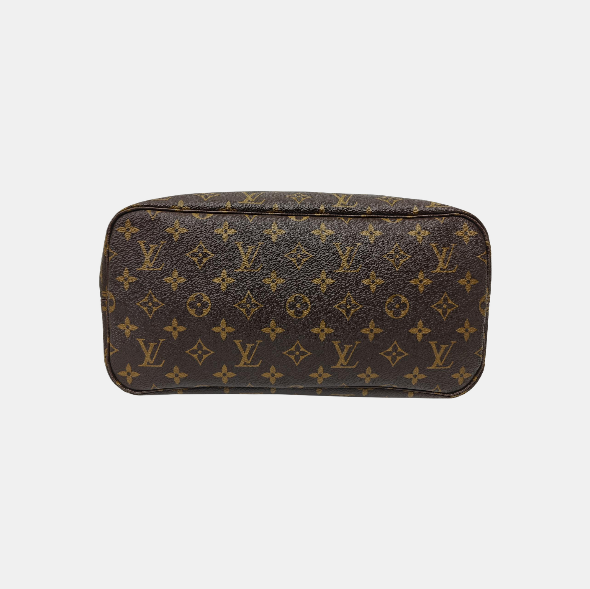 NEVERFULL MM Monogram Coated Canvas Brown