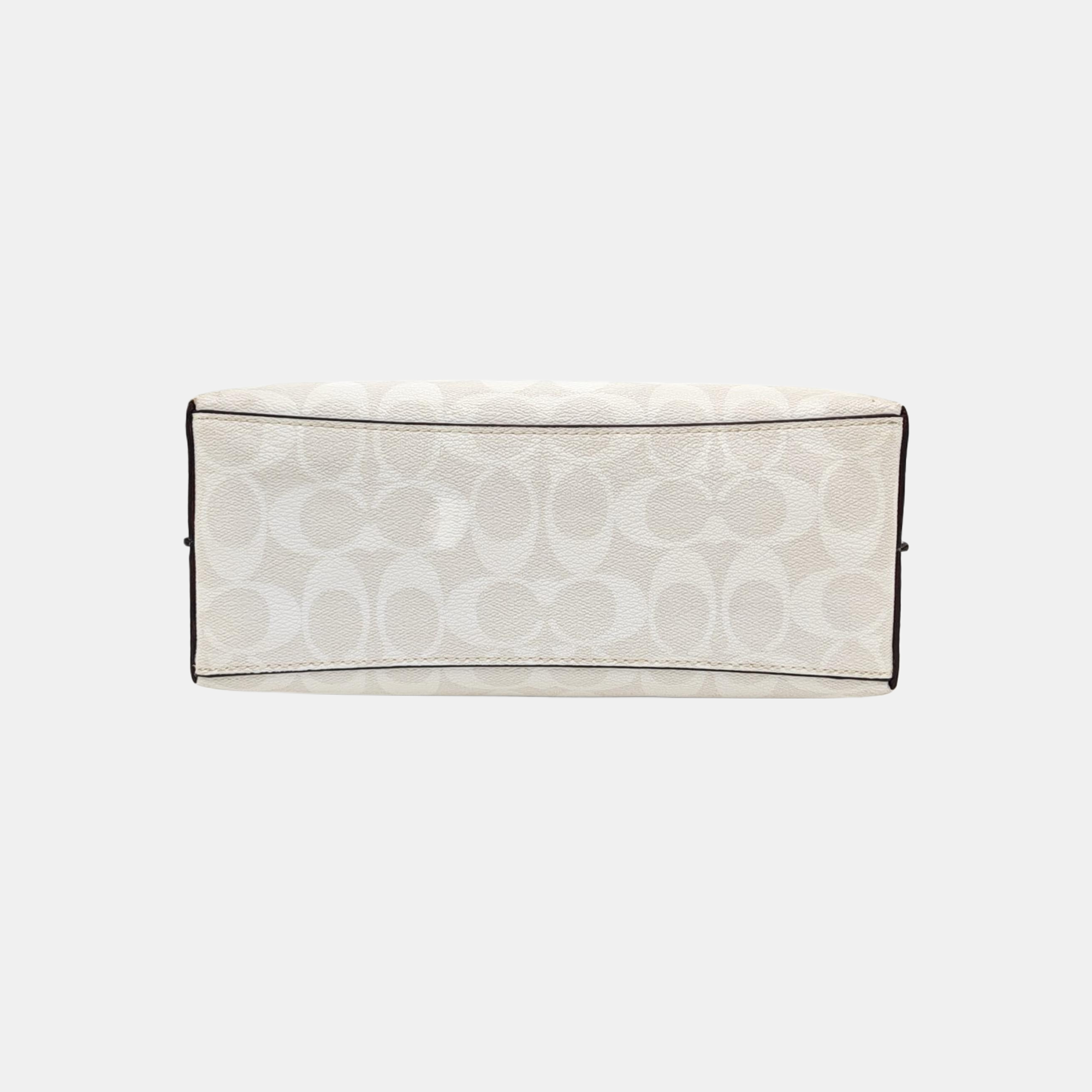 MOLLIE 25 Monogram Coated Canvas White