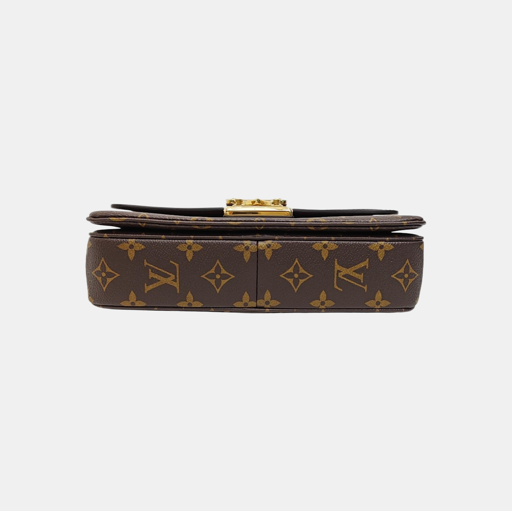 MARCEAU Monogram Coated Canvas Brown