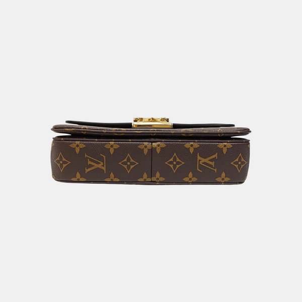 MARCEAU Monogram Coated Canvas Brown