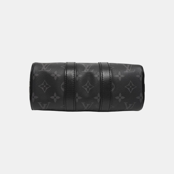 KEEPALL Mini Monogram Coated Canvas Black