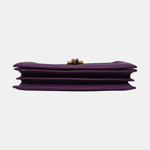 Olimpia Knot Lambskin Purple