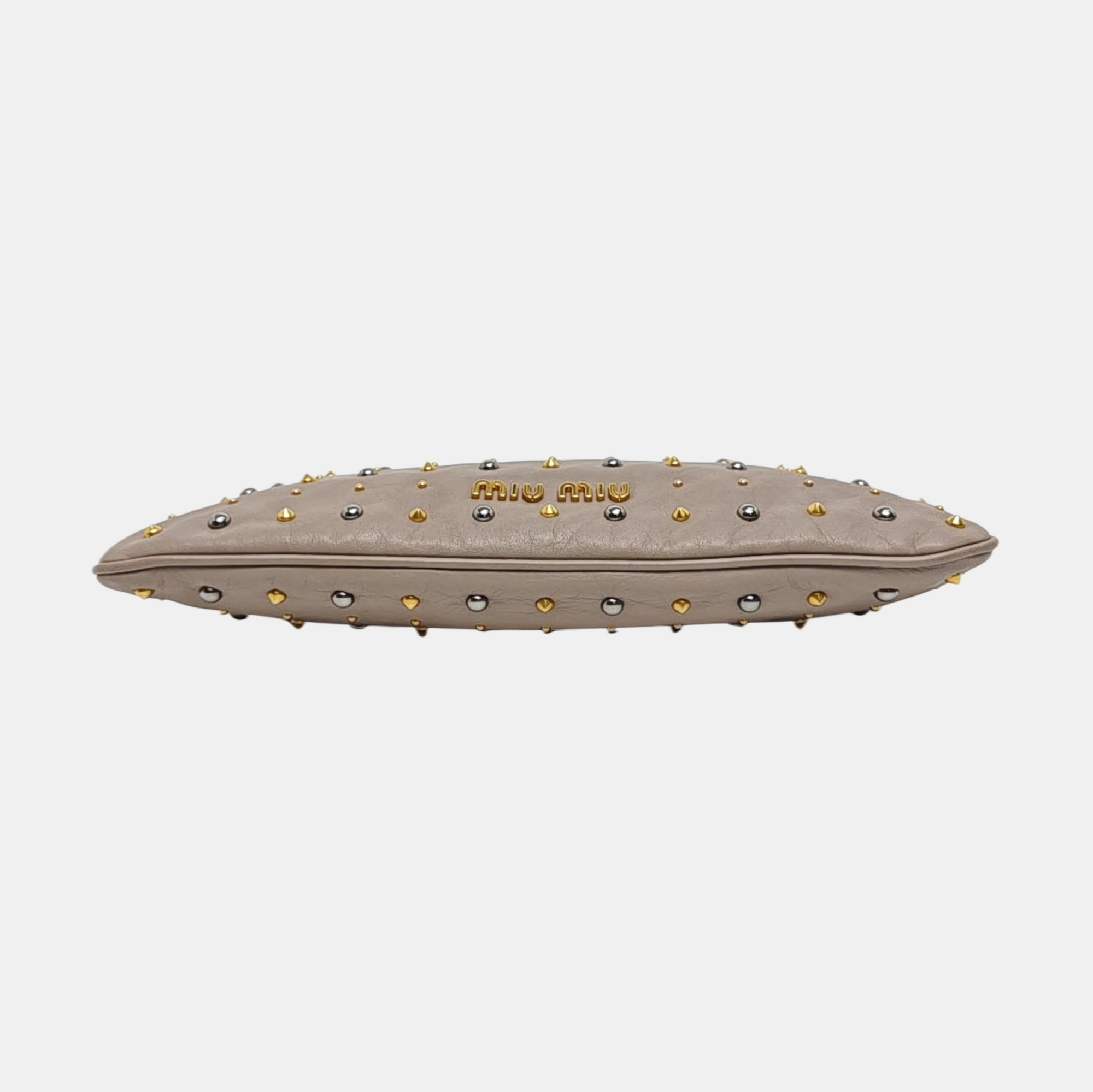 Lambskin Clutch Gray