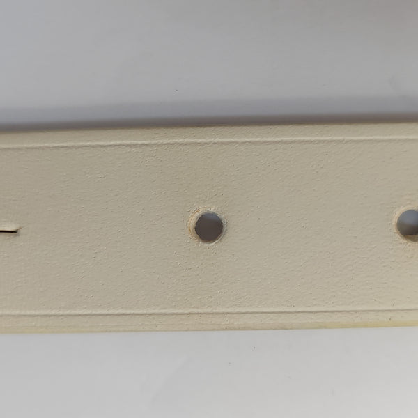 Leather Belt White
