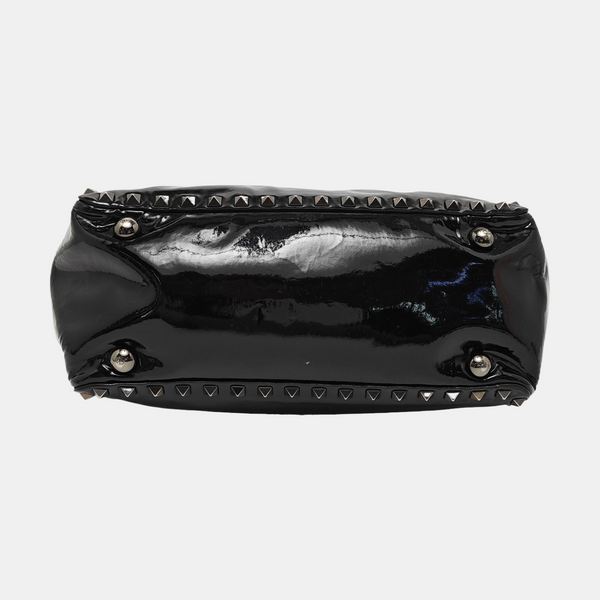 Rockstud Small Patent Leather Black