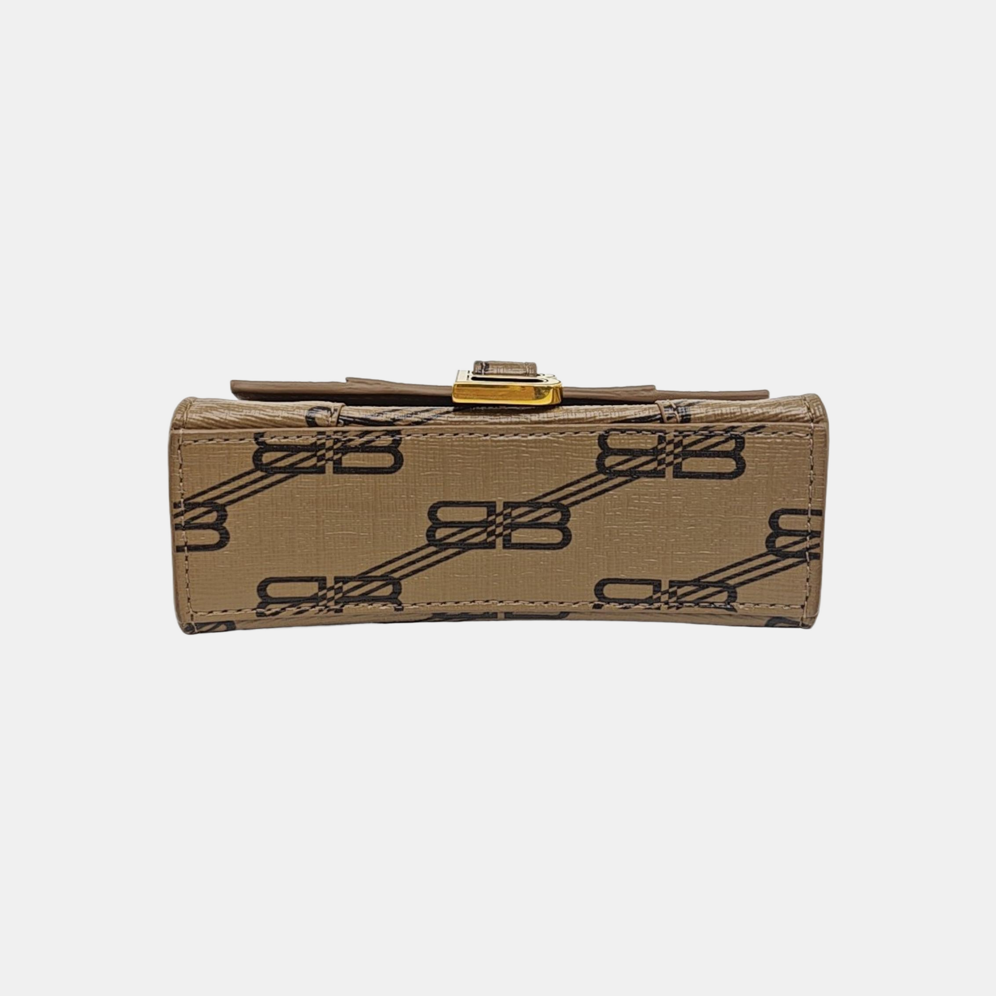 Hourglass Mini Coated Canvas Brown