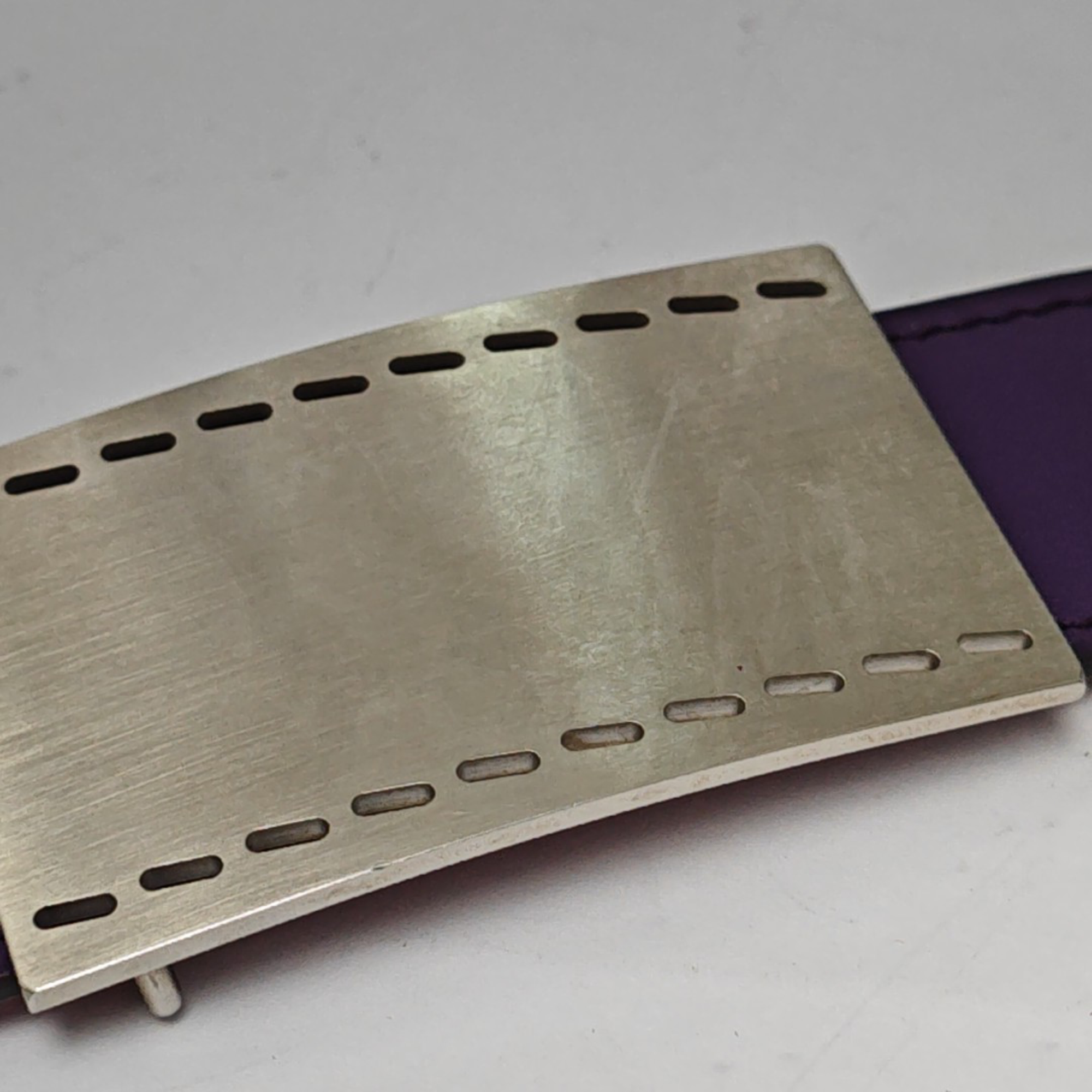 Leather Belt Purple