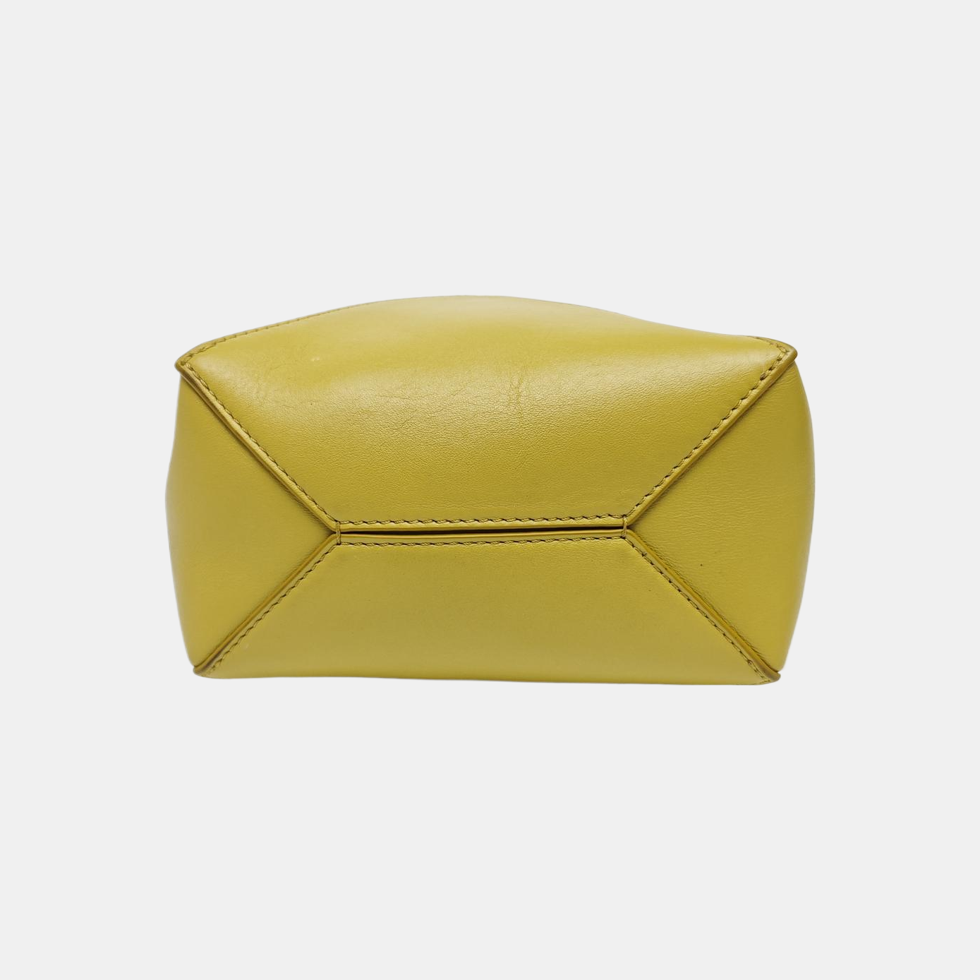 Puzzle Fold Mini Quilted Calfskin Yellow