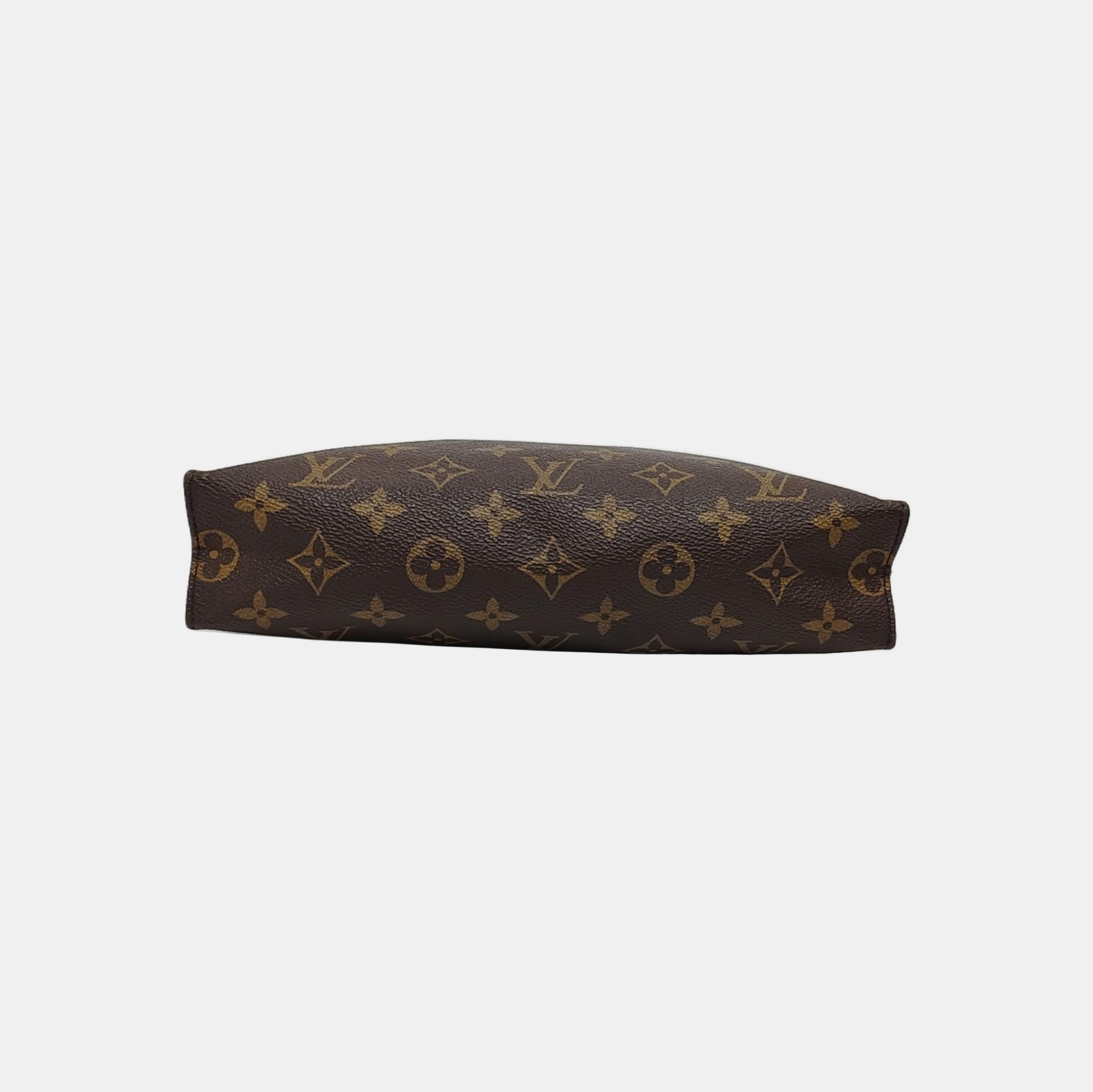 TOILET POCKET 26 Monogram Coated Canvas Brown