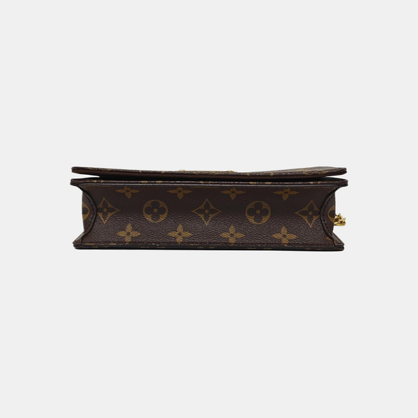 Lily Monogram Coated Canvas Brown