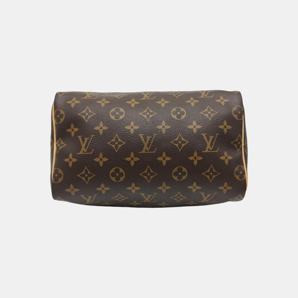 SPEEDY 25 Monogram Coated Canvas Brown