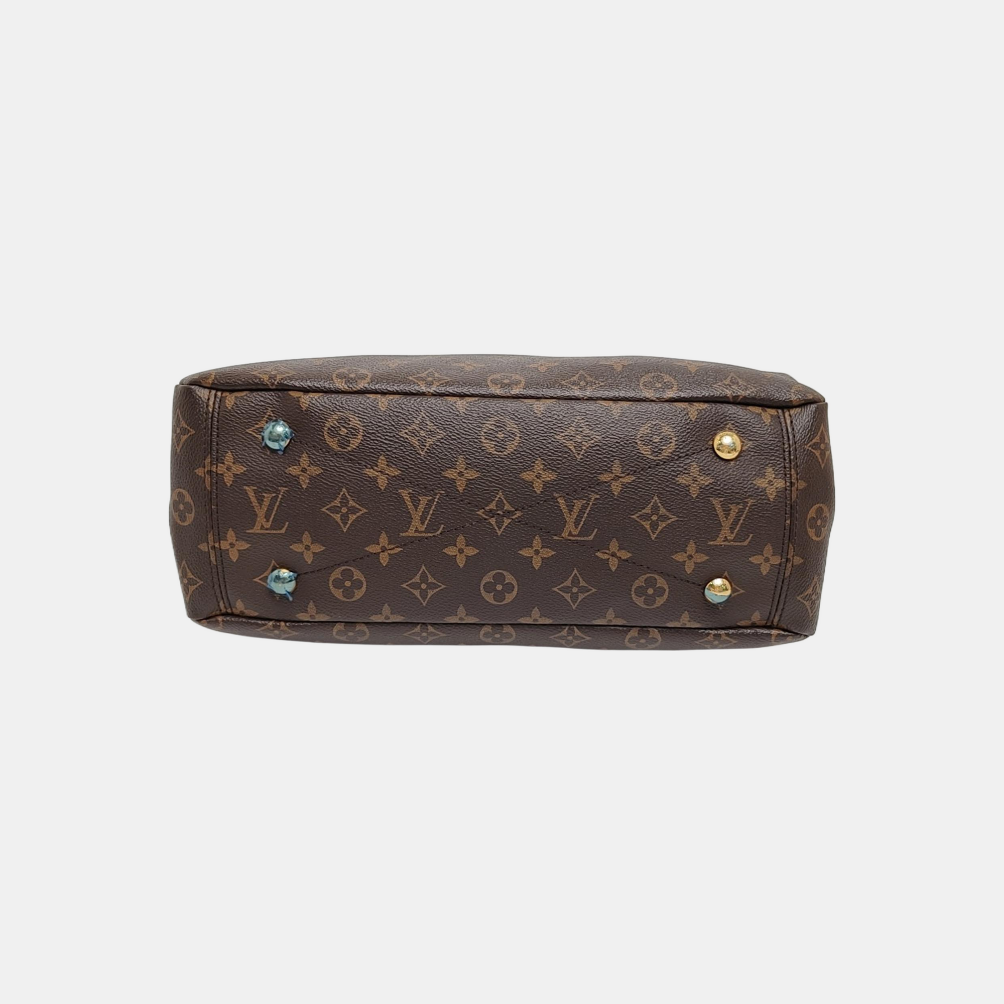 PALLAS MM Monogram Coated Canvas Brown