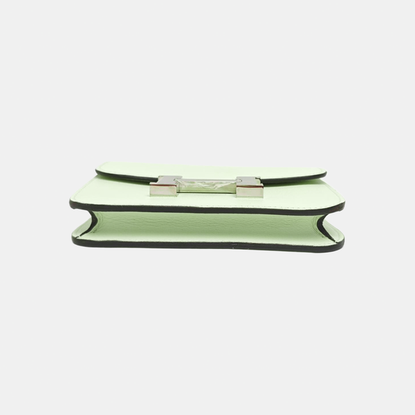 Constance Slim Evercolor Green Wallet