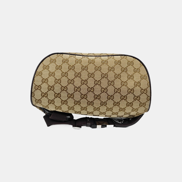 Monogram Canvas Shoulder Bag Beige