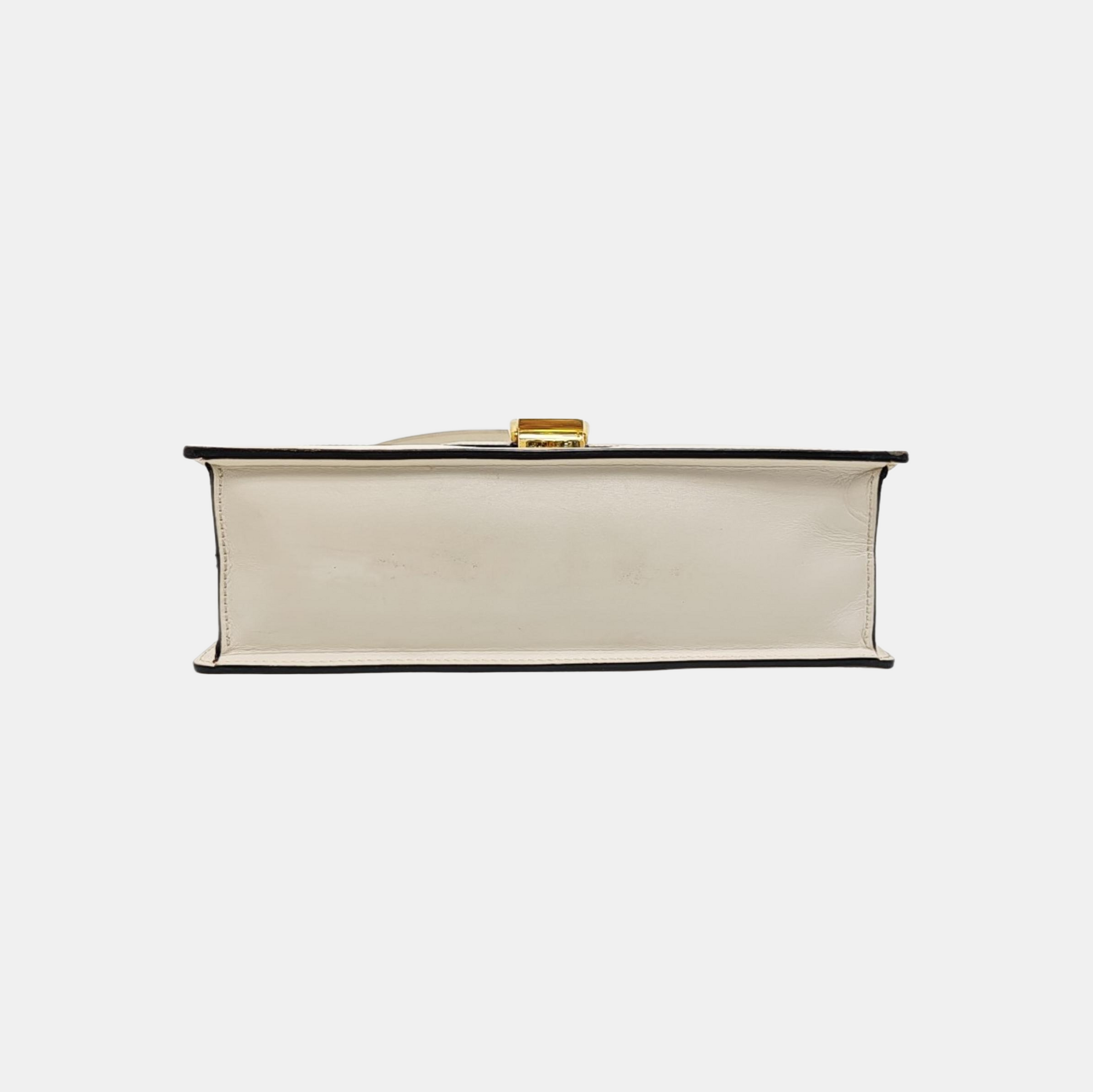 Sylvie Small Calfskin White