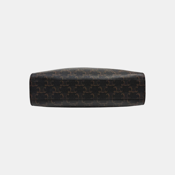 CABAS CELINE Small Coated Canvas Brown