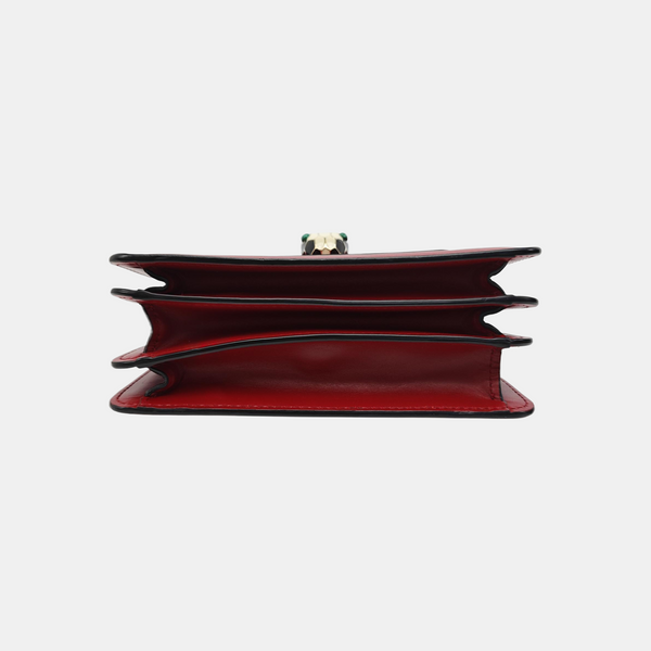 SERPENTI FOREVER Small Quilted Calfskin Red