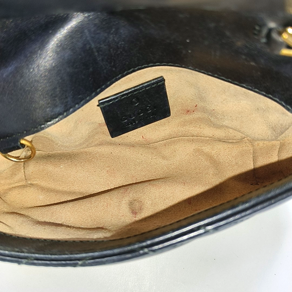 GG Marmont Mini Quilted Calfskin Black