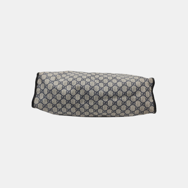 Monogram Coated Canvas Tote Bag Black