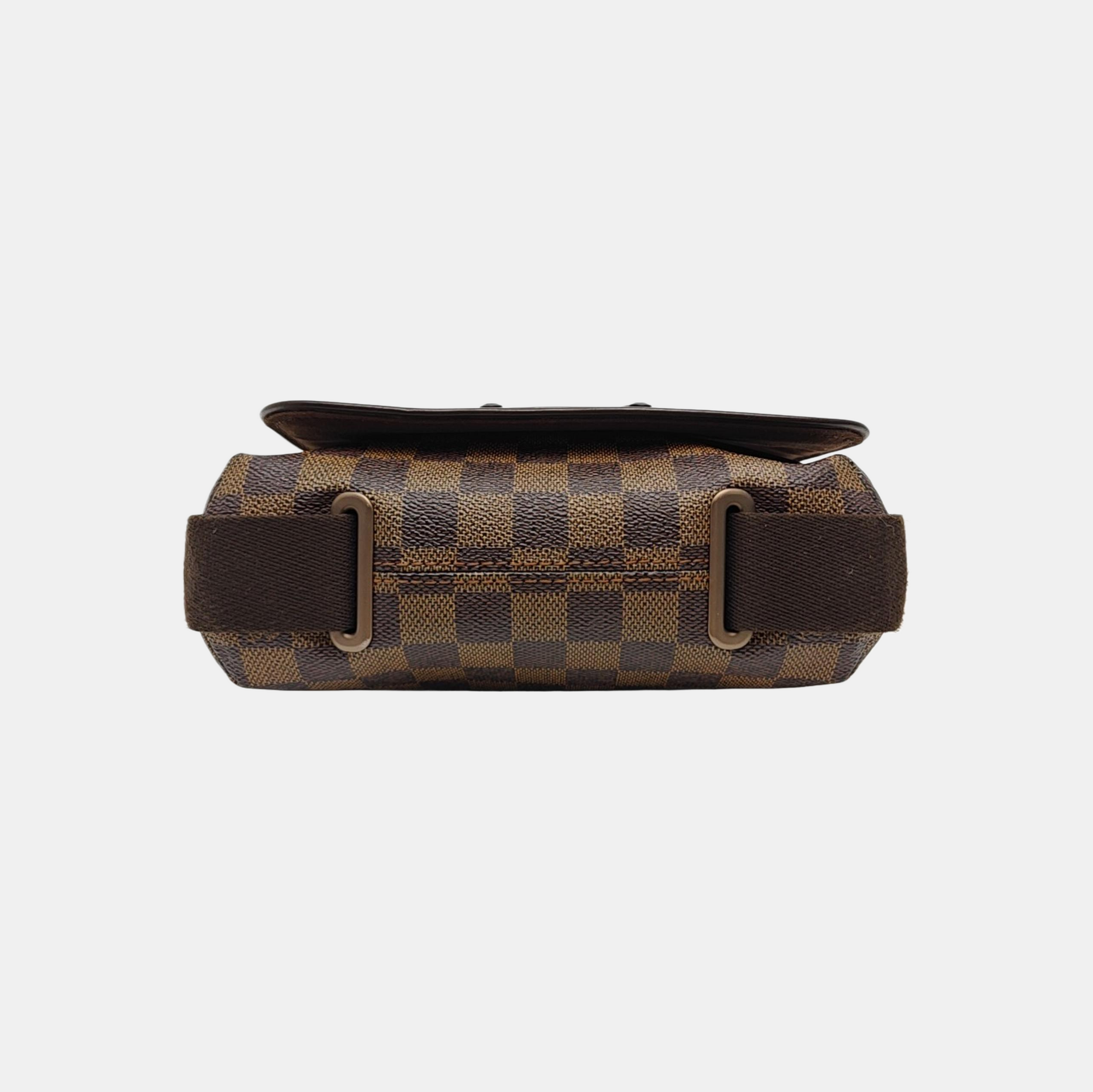 BROOKLYN PM Damier Ebene Coated Canvas Brown