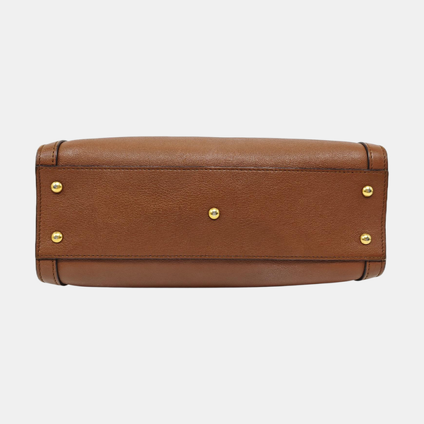Diana Small Calfskin Brown