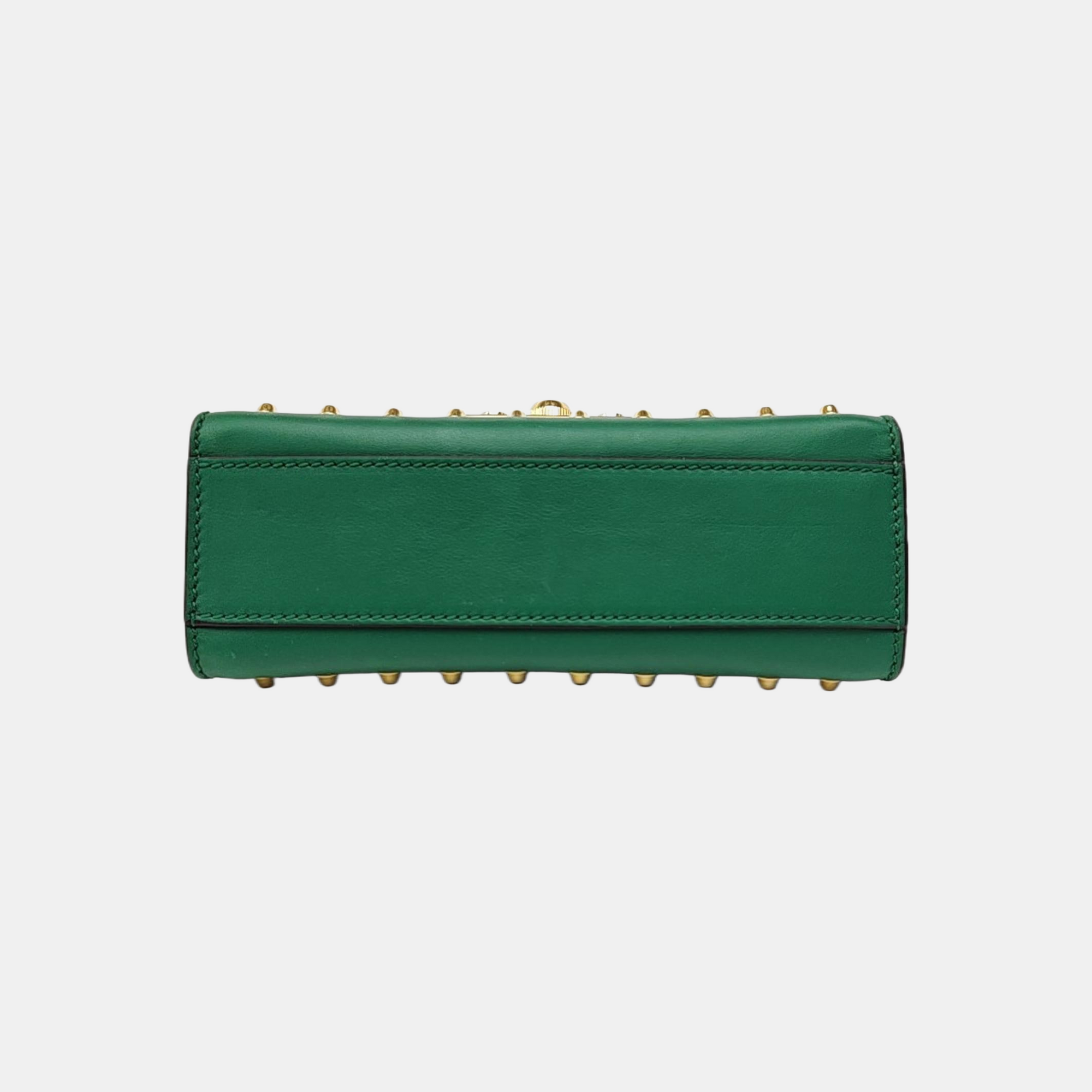 Padlock Small Calfskin Green