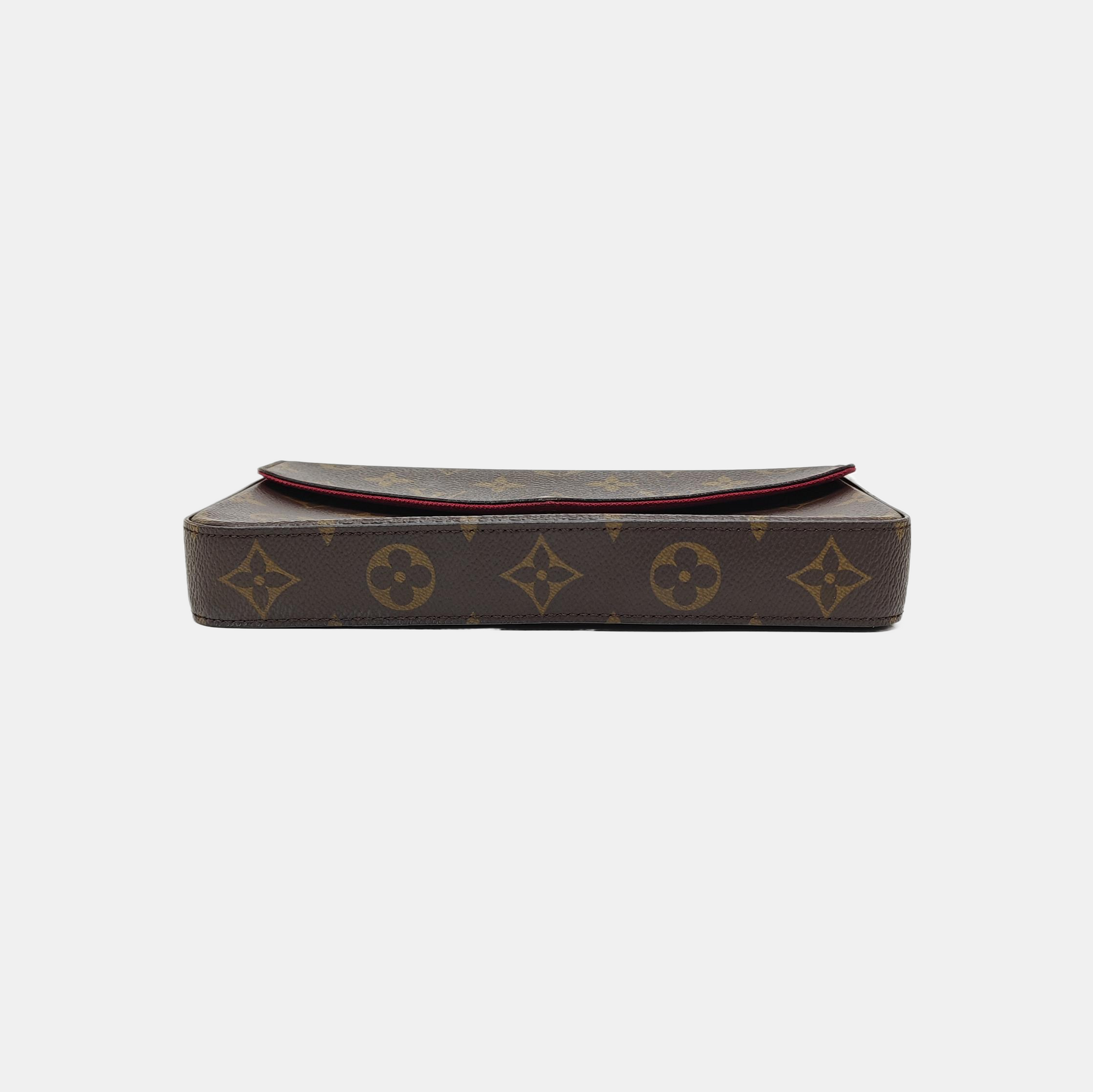 FÉLICIE Monogram Coated Canvas Brown
