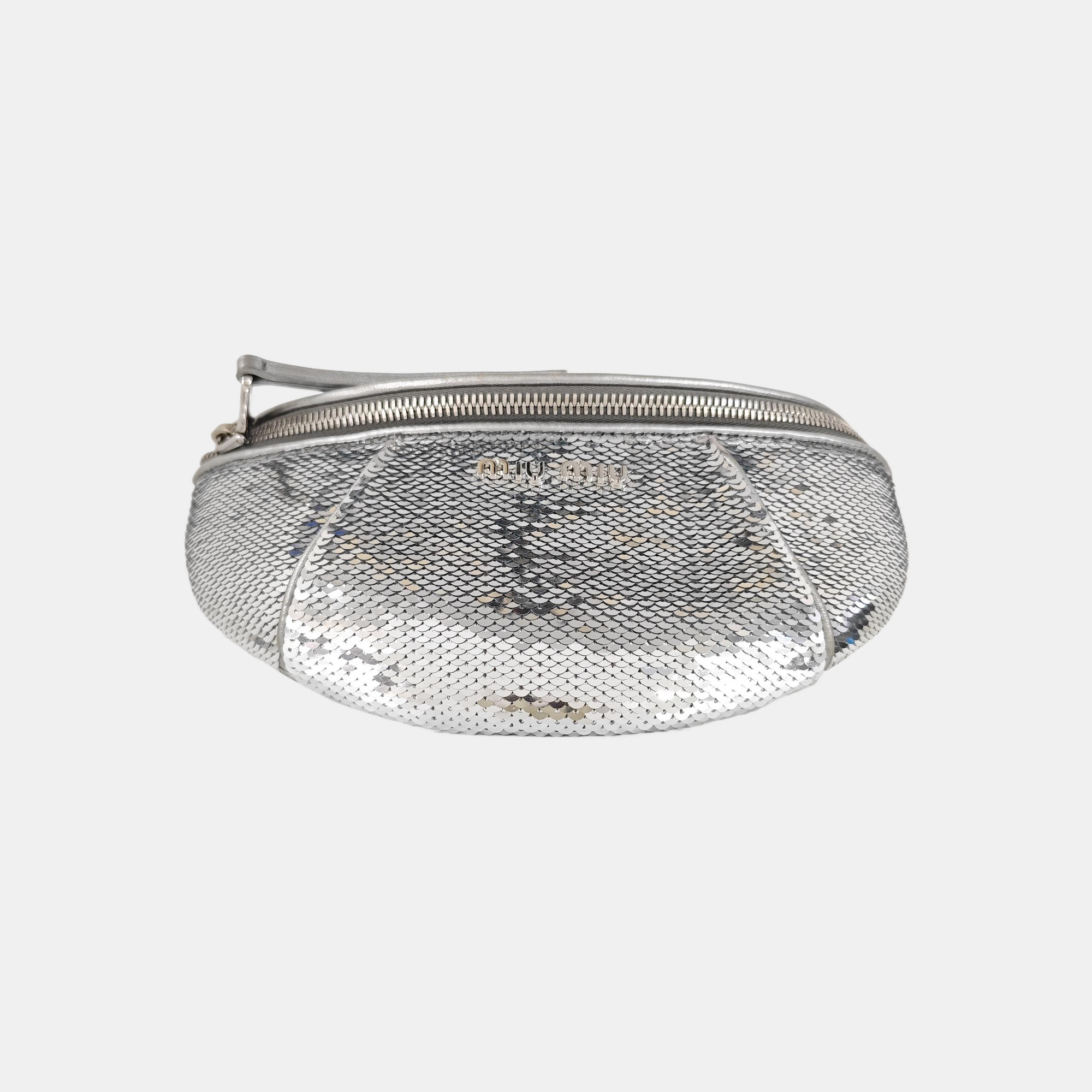 Two-Tone Waist Bag Special Material Silver