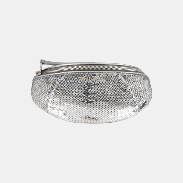 Two-Tone Waist Bag Special Material Silver