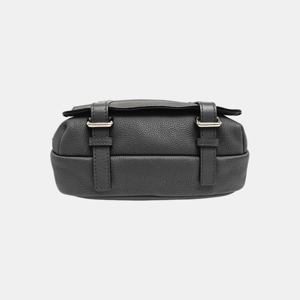 Calfskin Shoulder Bag Extra Small Gray