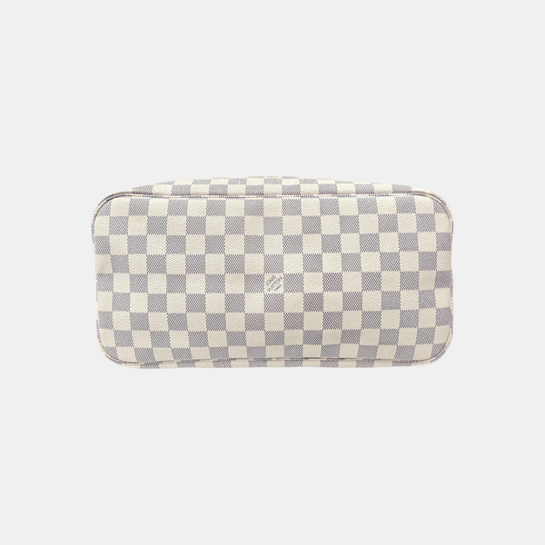 NEVERFULL MM Damier Azur Coated Canvas Beige
