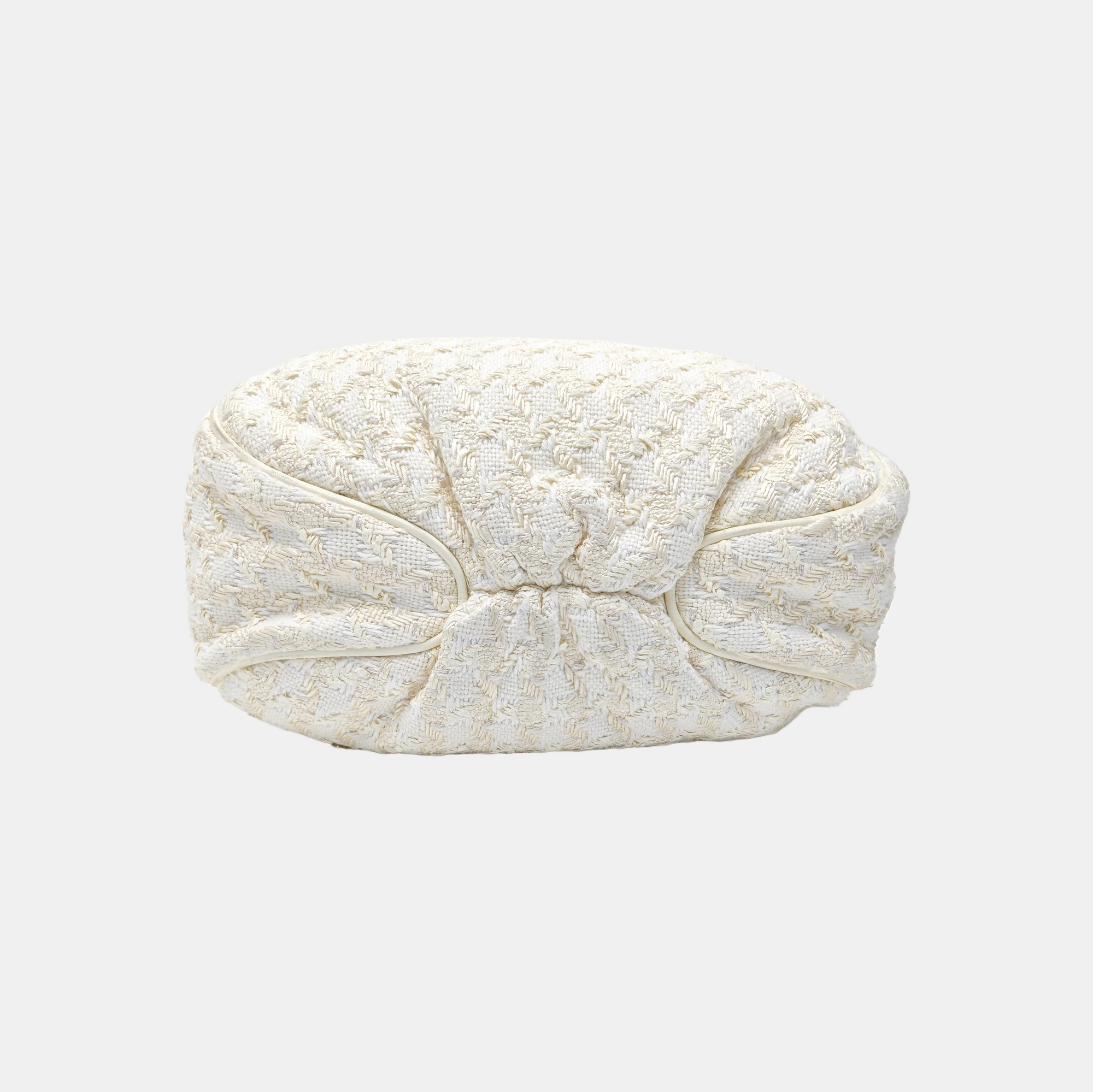Fabric Top Handle Bag White