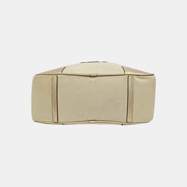 Canvas Top Handle Bag Beige