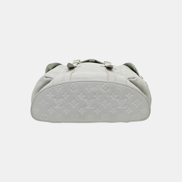CHRISTOPHER PM Monogram Calfskin Green
