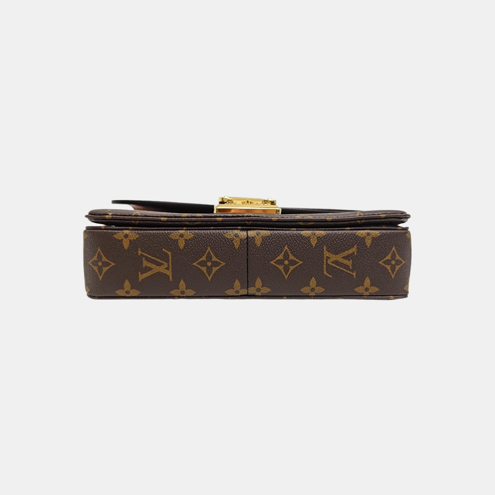 MARCEAU Monogram Coated Canvas Brown