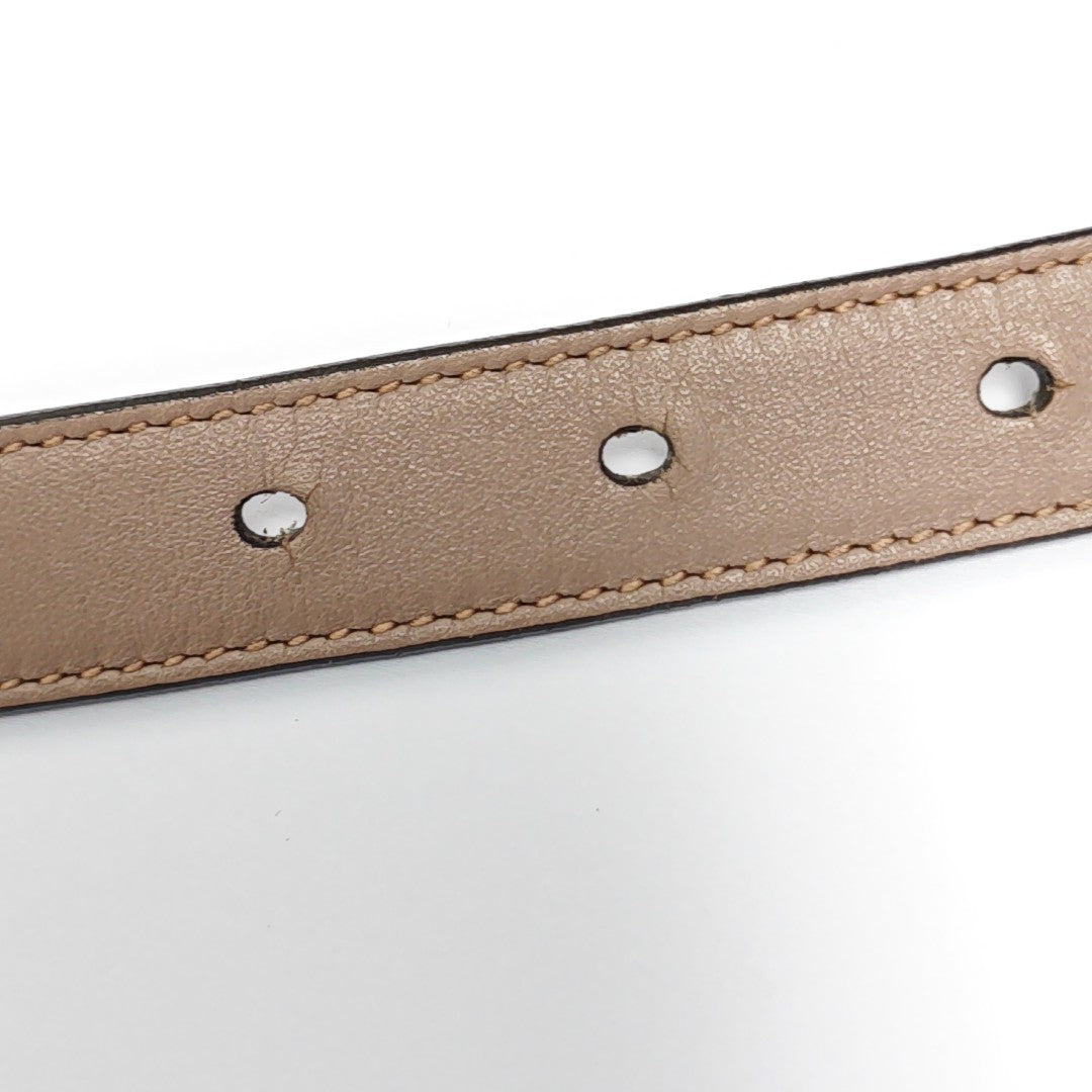 Leather Belt Beige