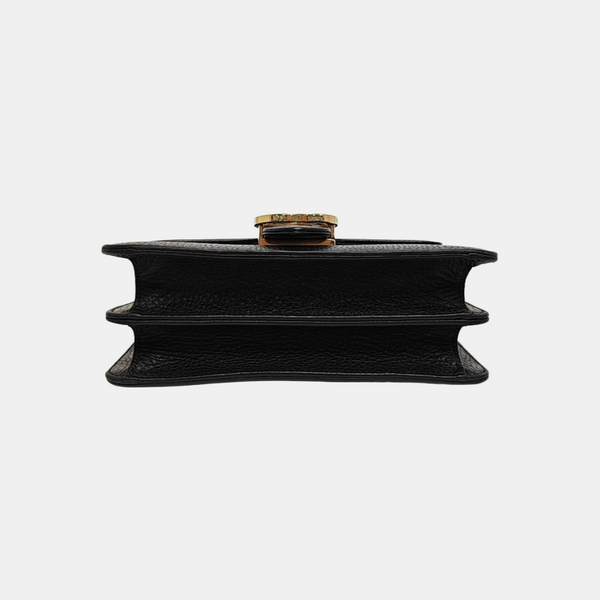 Interlocking G Small Calfskin Black