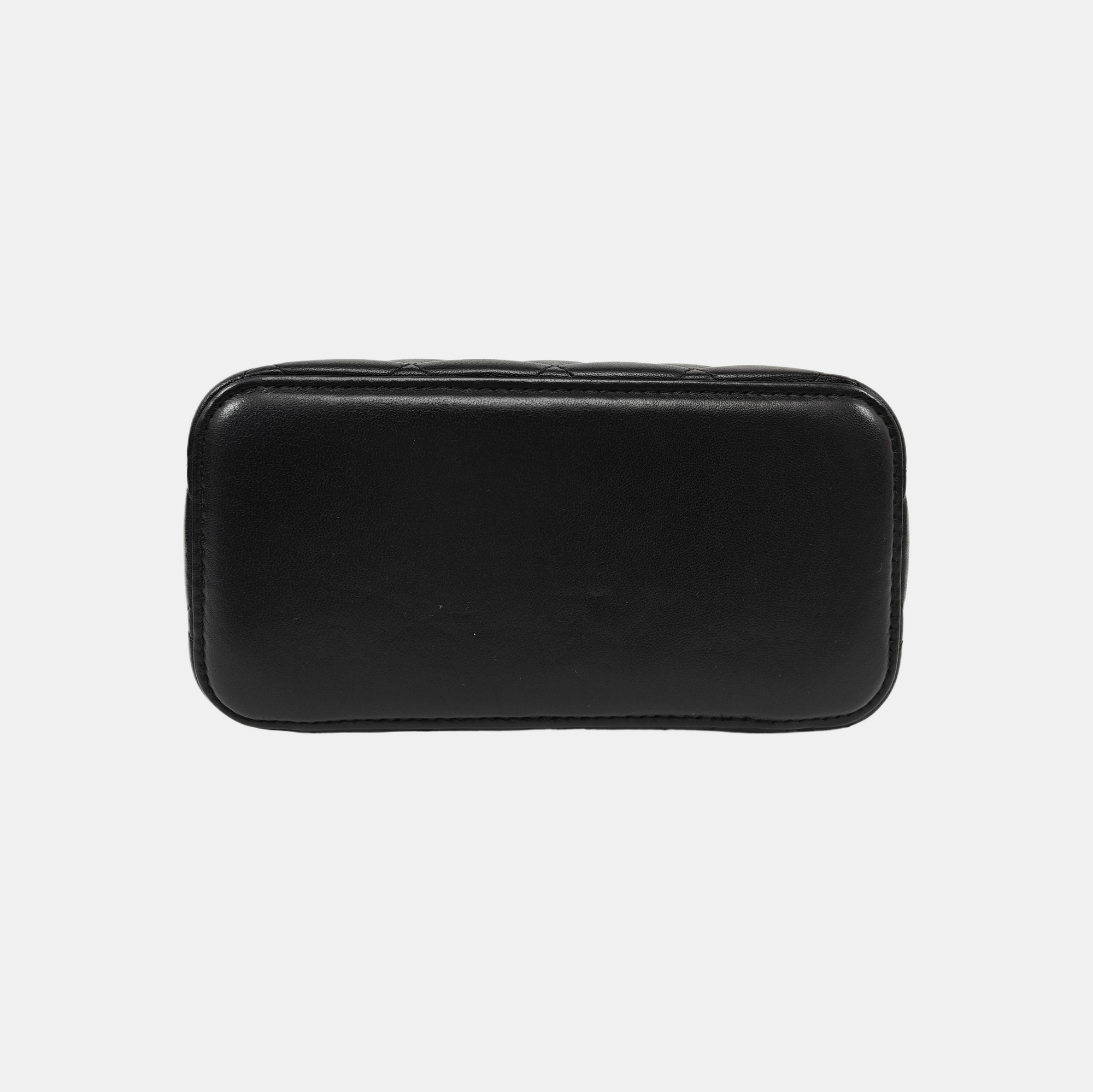 VANITY CASE Small Quilted Lambskin Black