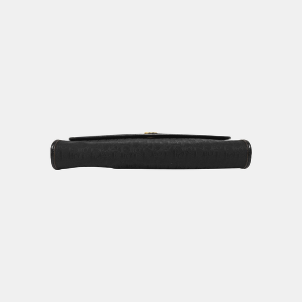 Oblique Canvas Shoulder Bag Black
