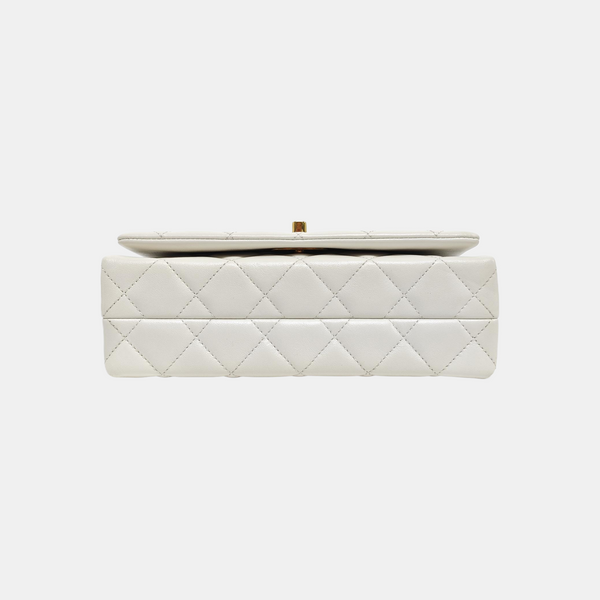 Quilted Lambskin White