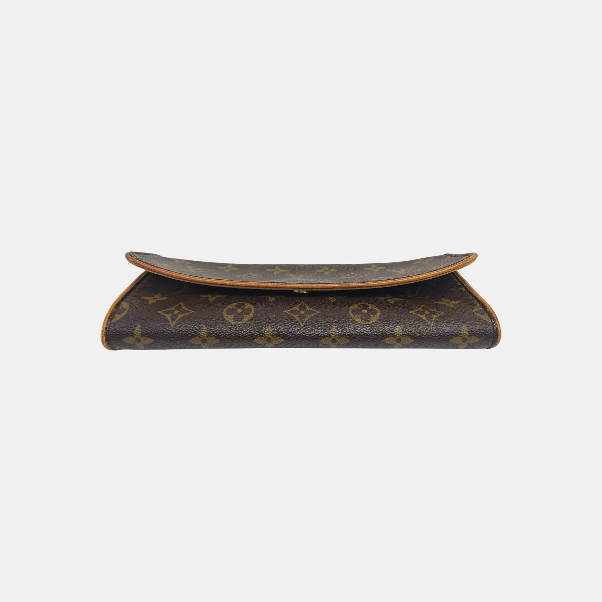 TWIN GM Monogram Coated Canvas Brown