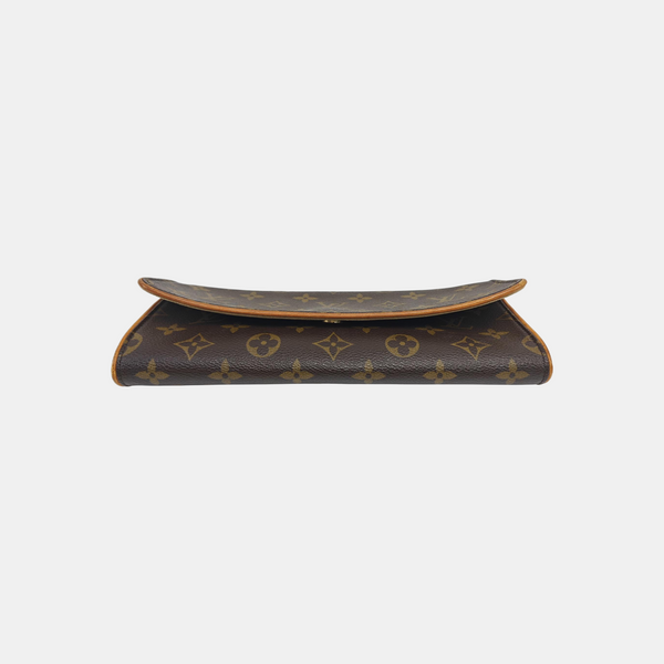 TWIN GM Monogram Coated Canvas Brown